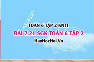 Bài 7.21 SGK Toán 6 tập 2 Kết nối tri thức